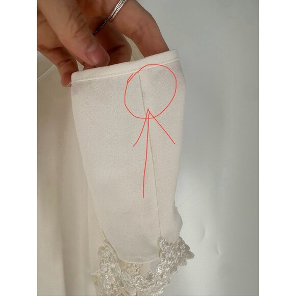 Dress the Population Beth Overlay Dress White Womens M Read - Picture 6 of 11